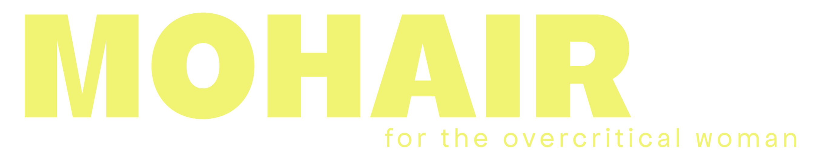 Mohair wordmark header